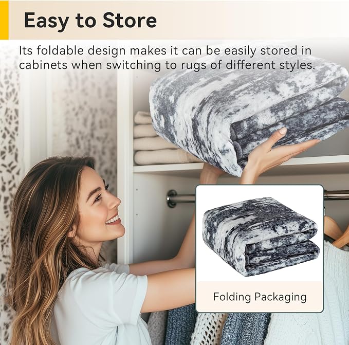 RELEANY Washable Runner 2'x6' Abstract Area Rug for Hallway Black White | Carpet for Kitchen, Entryway, Bathroom, Living Room, Bedroom, Printed Pattern, Non‑Slip, Soft, Stain‑Resistant, Easy to Clean