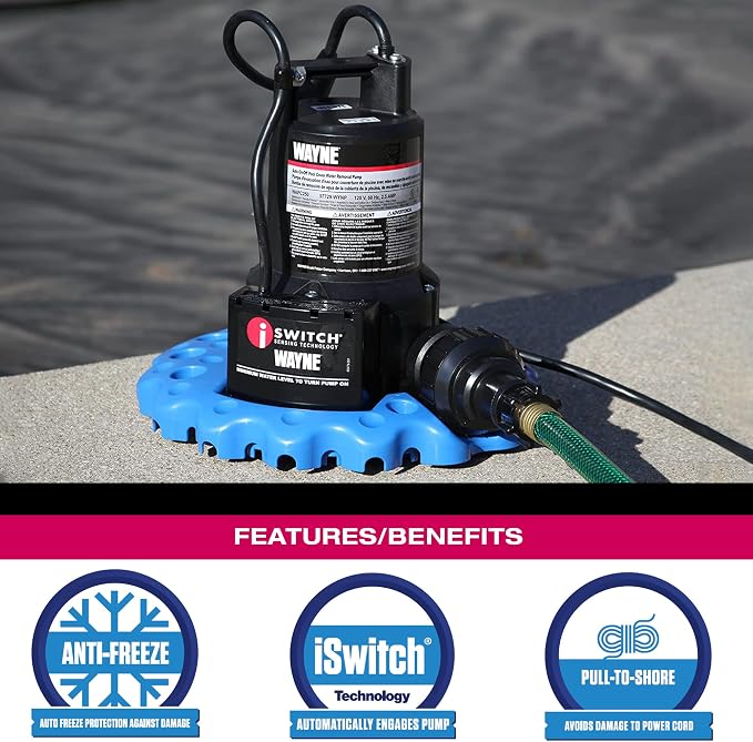 WAYNE WAPC250 Reinforced Thermoplastic Pool Cover Pump