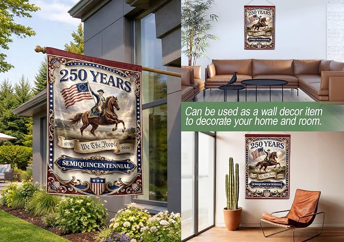 We The People Flag, 1776-2026 Commemorative Banner, Garden Flags For Outside, 250 Anniversary Usa Flag, American 250th Anniversary Patriotic Design, Dualided Design 1 (30x40 Inch)