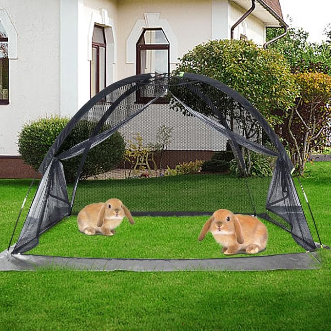Pond Cover Dome: Protective Netting Tent for Outdoor Fish Koi Ponds Garden Leaves Vegetable Plant Care Use 9X12 FT