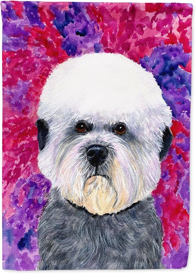 Caroline's Treasures SS8656GF Dandie Dinmont Terrier Garden Flag Mailbox Flag Decorative Yard Flag Banner Outside Patio Artwork Yard Flower Beds, Garden Size, Multicolor