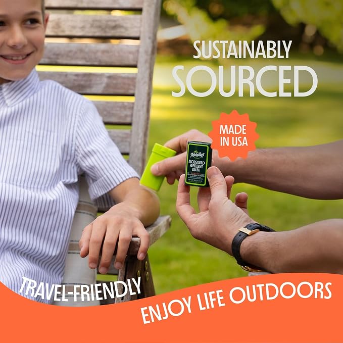 Murphy's Naturals Mosquito Repellent Balm Stick, Plant-Based Ingredients, Travel-Pocket Size, 0.5oz Each, 6-Pack