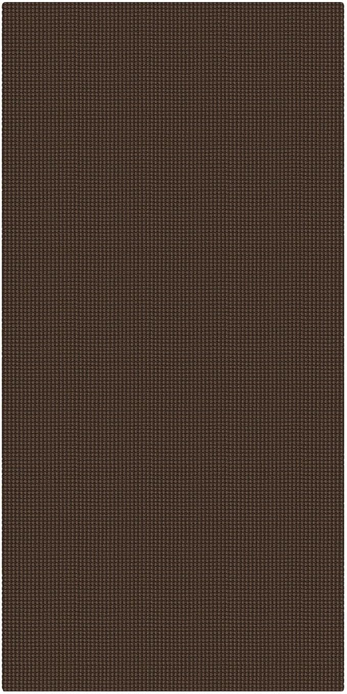 KOZYFLY 3x6 Washable Runner Rug, Non Slip Wide Runners for Hallway, Woven Large Entryway Runners, Braided Floor Carpet Runner for Entry, Kitchen, Bedside, Hall, Brown/Dark Brown