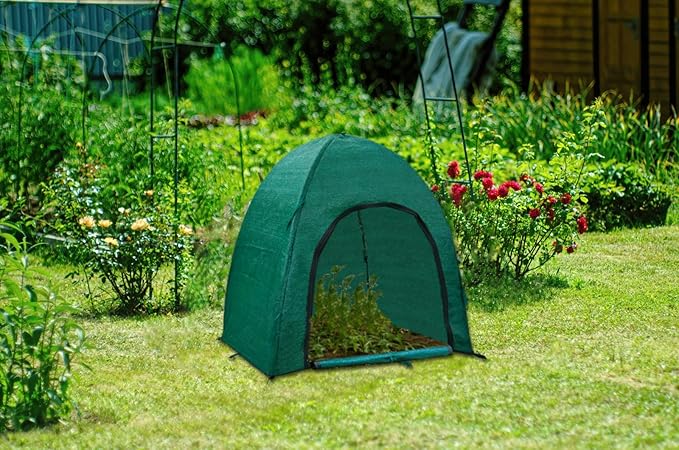 Winter Plant Covers for Snow and Ice Protection Shrub Cover Freeze Protection Plant Tent Protect Outdoor Plant and Potted Plant from Snow Frost Sun and Animal with Zipper Door 28*28*30 (2Packs)
