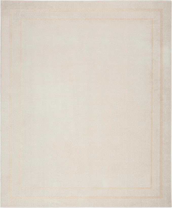 Nourison Home Nourison Essentials Ivory Gold 10' x 14' Area Rug - Easy Clean, Non Shedding, Bed Room, Living Room, Dining Room, Kitchen (10' x 14')