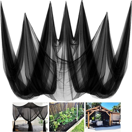 2 Pack 10 x 20 FT Mosquito Netting,Garden Mesh Netting Barrier,Balcony Privacy Screen Plant Covers for Patio Vegetables Fruits Flowers Protection