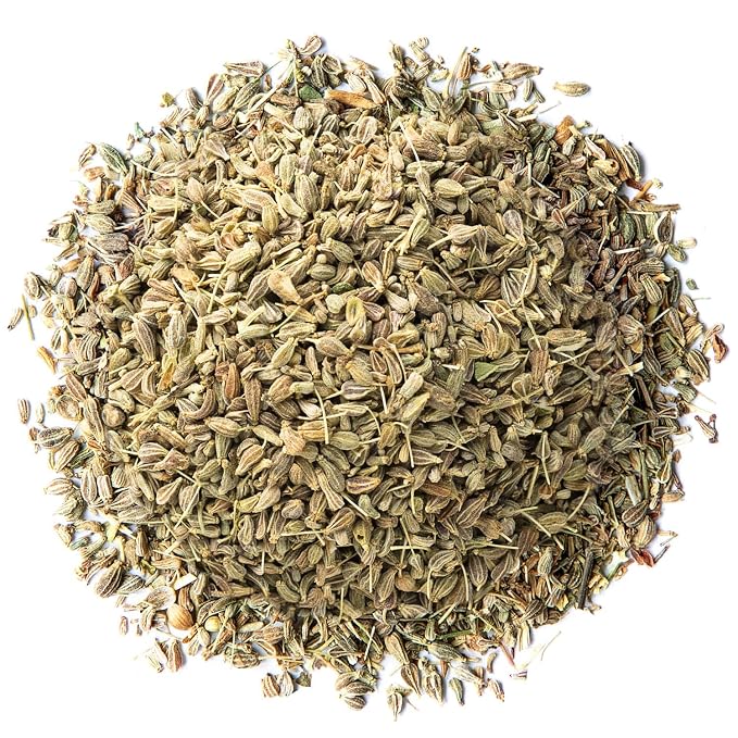 Anise Seeds Whole, 1 Pound — Non-GMO Verified, Whole Dried Anise Seeds, Kosher and Vegan, Bulk Aniseed Spice. Used in Baked Goods and Beverages, Pairs Well with Seafood and Savory Dishes.\
