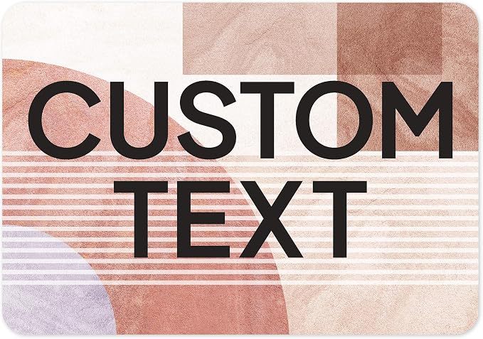 Custom Sign, Custom Street Sign, 11 Font Colors, 13 Font Styles, 4 Hole Options, 22 Sizes, 7x10 Inches, Rust Free DiBound, Fade Resistant, Made in USA by My Sign Center (Mid-Century Modern 1)