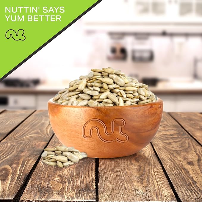 NUT CRAVINGS - Roasted Salted Sunflower Seeds Kernels to eat, No Shell Hulled (80oz - 5 LB) Bulk Nuts Packed Fresh in Resealable Bag - Healthy Protein Food Snack, Food Assortments