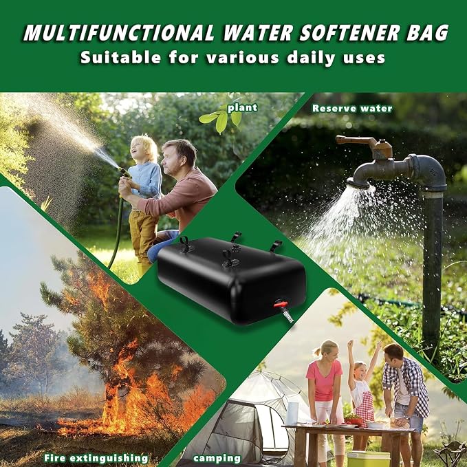 1000 L/264 gal Water Bladder Storage Containers, Foldable Portable Water Tank Large Capacity Soft Water Bag, Drought Resistance, Fire Prevention, Emergency Water