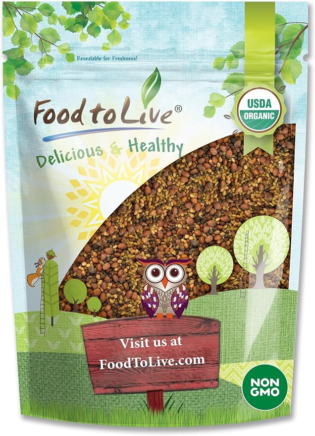 Food to Live Organic Salad Mix of Sprouting Seeds, 3 Pounds — Non-GMO Broccoli, Radish, Clover, Alfalfa. Rich Germination Rate, Non-Irradiated, Kosher, Vegan Superfood, Bulk, Rich in Sulforaphane