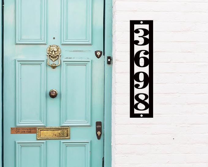 House Numbers for Outside Modern Address Numbers for House Address Signs for Houses Large Custom Metal House Number Sign House Number Plaque Address Plaque Numbers Street Number Sign