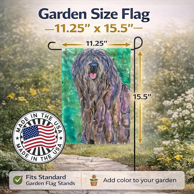 Caroline's Treasures SS1048GF Bergamasco Sheepdog Garden Flag Mailbox Flag Decorative Yard Flag Banner Outside Patio Artwork Yard Flower Beds, Garden Size, Multicolor