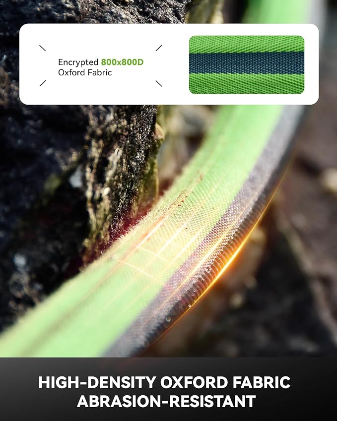 RAINPOINT Garden Hose 100FT, Up to 60% Lighter Non-Expanding Water Hose with TPE Inner Tube, Lightweight & Flexible Anti-Kink Hose, 800D Oxford Fabric, Weather-Resistant, 450PSI Burst, 3/4" Fittings