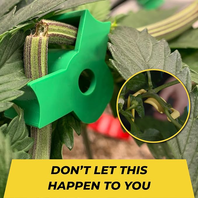 BudClips for Optimal Plant Growth | Universal Size LST Clips | Durable Plant Support Clips to Bend or Interlock Stems for Abundant Harvest | Gardening at Any Growth Stage (Blue, 40pk)