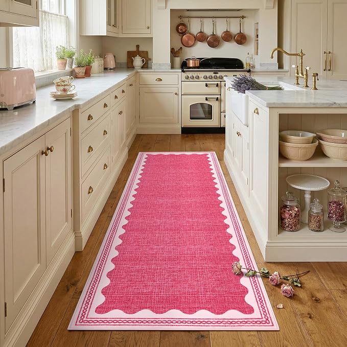 GarveeHome Scalloped Rug