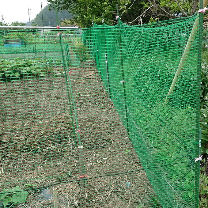 Plastic Garden Fence 4x100 FT Deer Fence Netting, Temporary Mesh Fencing Animal Barrier for Deer, Chicken, Poultry, Pet, Wildlife, Garden Bird Netting for Plant Fruit Tree Vegetable Protection