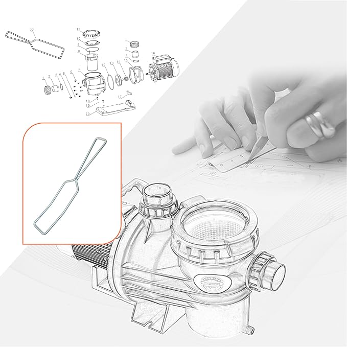Swimming Pool Pump Cover Removal Wrench Tool Compatible with 110-1 Pack | Pool Pump Wrench 110 Compatible with Hayward Power Flo Pumps/Swimming Equipment/Filter Cover - Your Ultimate Pool Tool kit!
