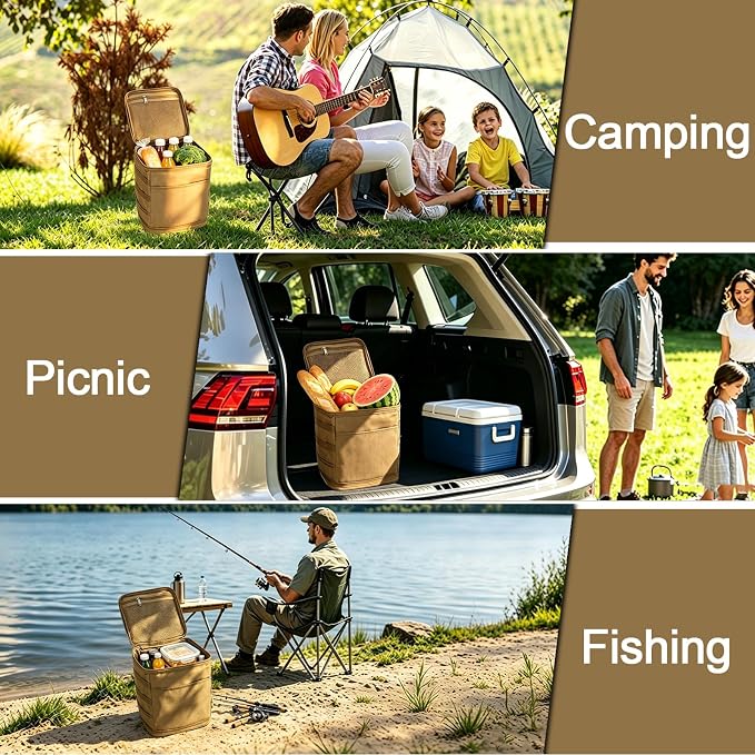 11L Camping Storage Bag, Tactical Camping Storage Bag | 600D is durable, waterproof, Suitable for camping, traveling, picnicking