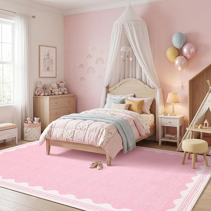 GarveeHome Scalloped Rug