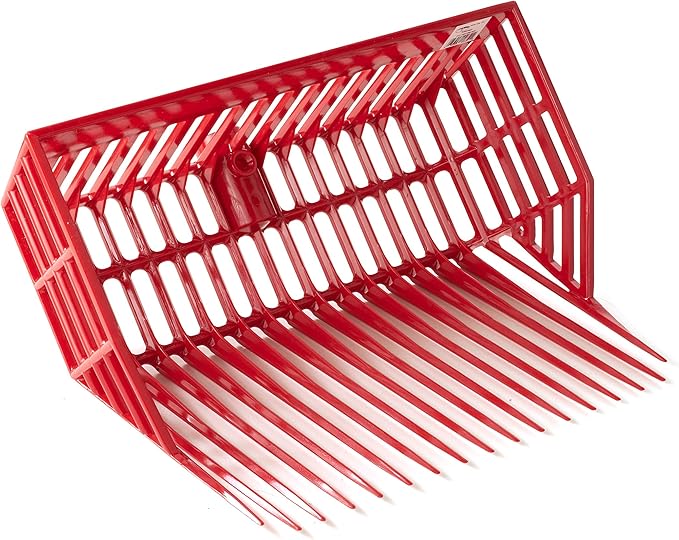 Little Giant® DuraPitch II Pitch Fork Replacement Head | Durable Polycarbonate Stable Fork Head with Basket Design | Manure Fork | Bedding Rake | 13" Tines