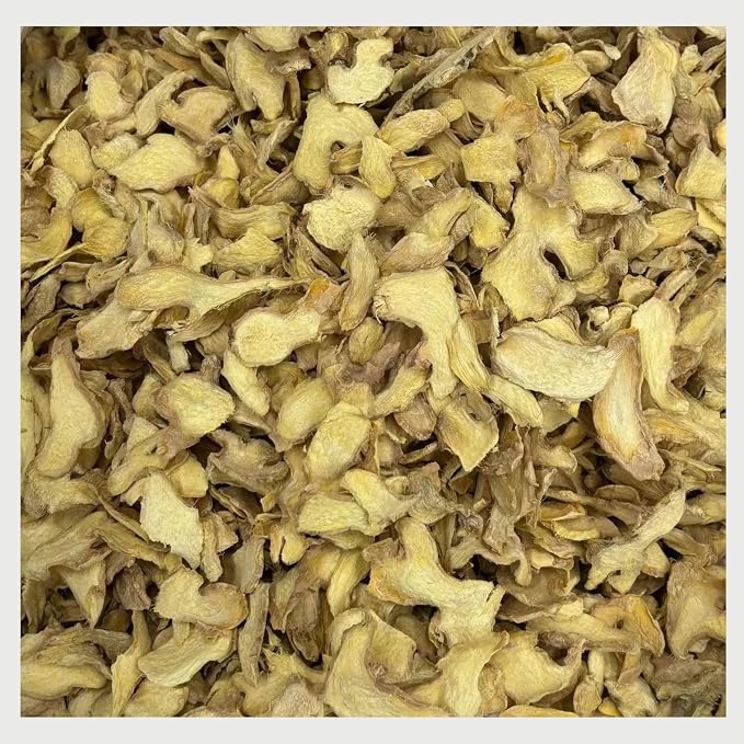 Dried Ginger Slices- 14.11oz/400g-Pure Natural Chinese Herbal Medicine-干姜片 Sun-Dried, Thinly Sliced for Tea, Cooking & Herbal Use (Ginger Slices)