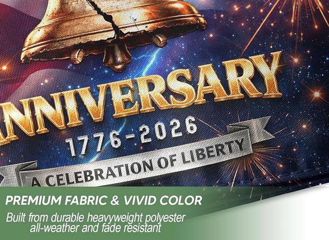 American Flag With Eagle, 250th Anniversary Patriotic Design, 250 Anniversary Usa Flag, Garden Flags For Outside, 1776-2026 Commemorative, Front And Back Print 3 (12x18 Inch)