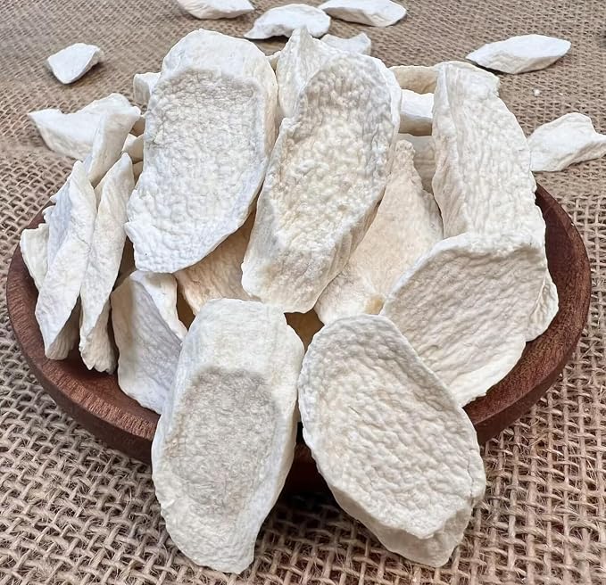 Chinese Yam Slices- Pure Natural Chinese Herbal Medicine-Dried Sliced Tiegun Shan Yao 8.81oz/250g Used for making soup-Brewing tea-铁棍山药片 (Yam Slices)