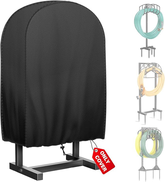 Double sided garden hose bracket cover, suitable for double-sided hose reel brackets that can accommodate 150 feet of hoses - waterproof, UV resistant, extending the service life of water pipes