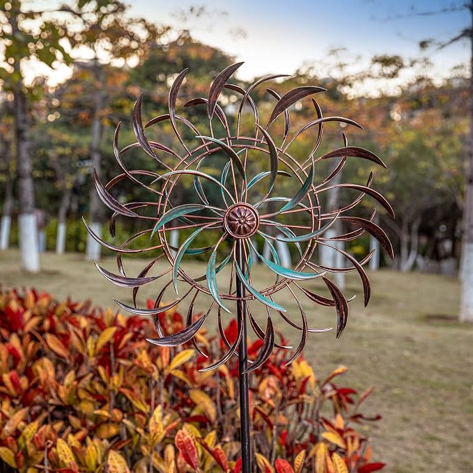 Stargarden Wind Spinners Outdoor, Metal Large Wind Sculptures | 360 Degrees Kinetic Wind Sculptures& Spinners Yard Art Outdoor Garden Decor
