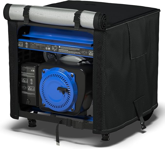 Waterproof Generator Cover for Outside, 600D Heavy Duty Oxford, 32x24x24 Inch, 5000W-10000W, Fits Champion Westinghouse Honda Predator WEN DuroMax Generac