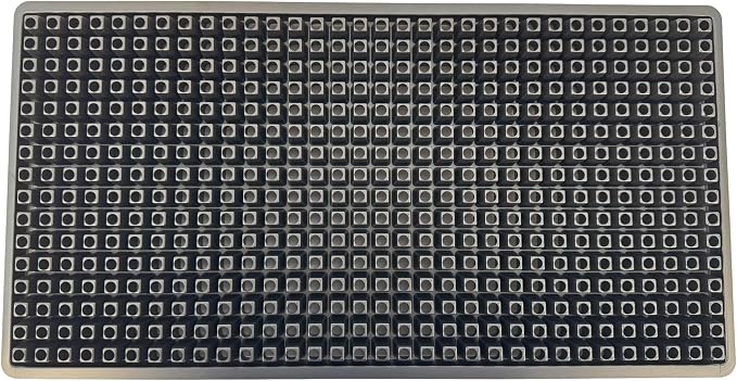 512 Cell Seedling Plastic Nursery Trays, 10 Pack, Thick Durable Germination Plug Trays, 5120 Cells Reusable Plant Propagation