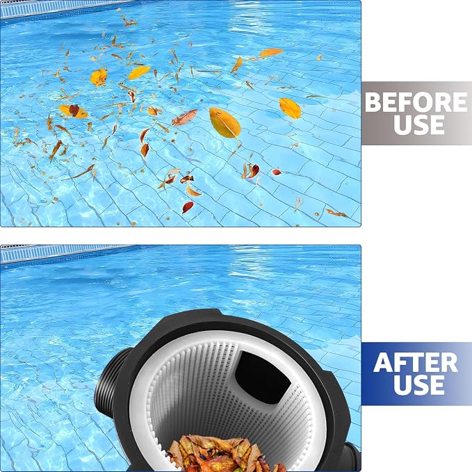 Inground and Above Ground Pool Water Pump,2.0HP Swimming Pool Pump, Dual Voltage 110-120V/220-240V 1500W High Flow Pool Pump with Strainer Basket