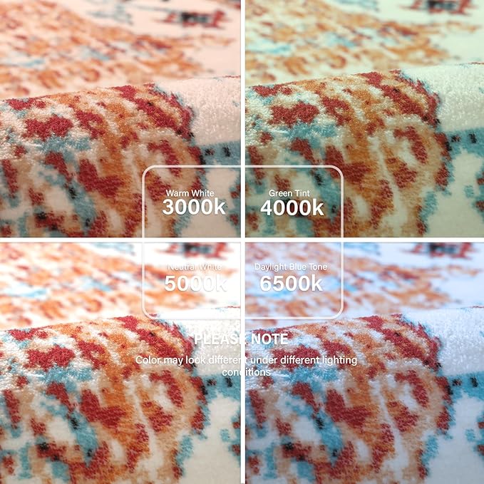Lahome Bohemian Floral Medallion Area Rug - 5x7 Oriental Distressed Large Bedroom Rug, Soft Non-Slip Washable Dining Room Mat Indoor Throw Nursery Floor Carpet for Guest Room Entryway