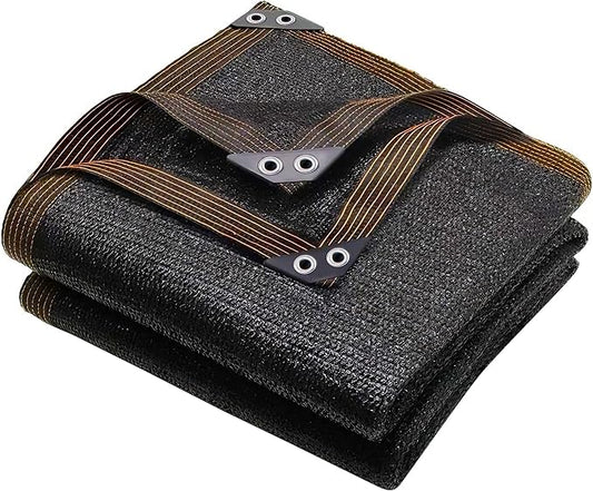 winemana 50% Black Shade Cloth, 3.3 x 13.3 FT Mesh Tarp for Garden Greenhouse Patio, Plants Heat Protection, Outdoor Sun Shade Cover, Resistant Netting Screen with Grommets for Growing Chicken Coop