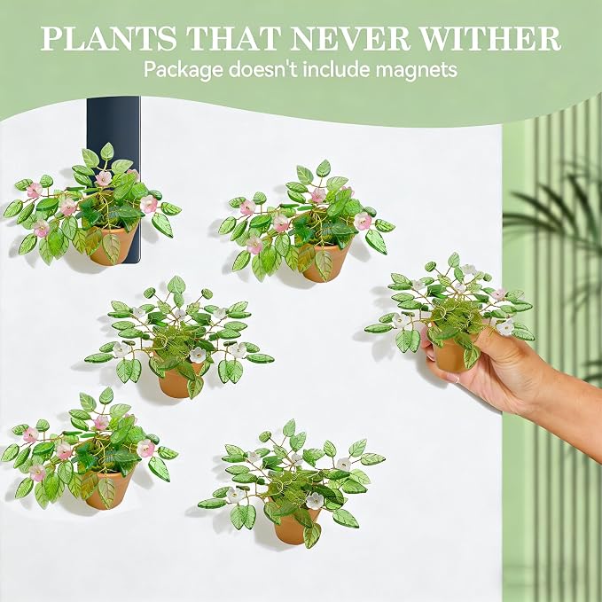 XHYMIA Beaded Plant Kit Green Glass Leaf Beads, Flower Glass Beads Mini Forever Plant Making and DIY Crafts with Video Tutorials
