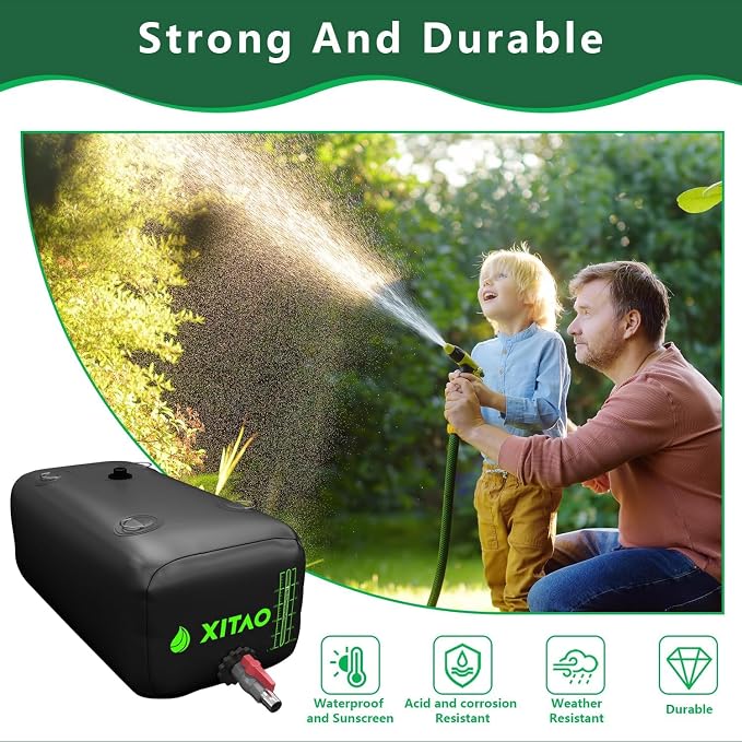 XITAO Water Bladder Storage Containers, Water Tank Foldable Portable Water Storage,Water Storage Bag Containers for RV, Camping, Garden, Irrigation, Drought Resistance, Firefighting