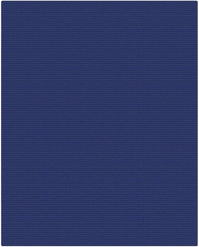 KOZYFLY Washable 4x5 Entry Woven Area Rug, Braided Throw Rugs for Entryway, Non Slip Door Mat Indoor Entrance, Flatweave Carpet for Foyer, Bedroom, Dining, Office, Royal Blue/Navy