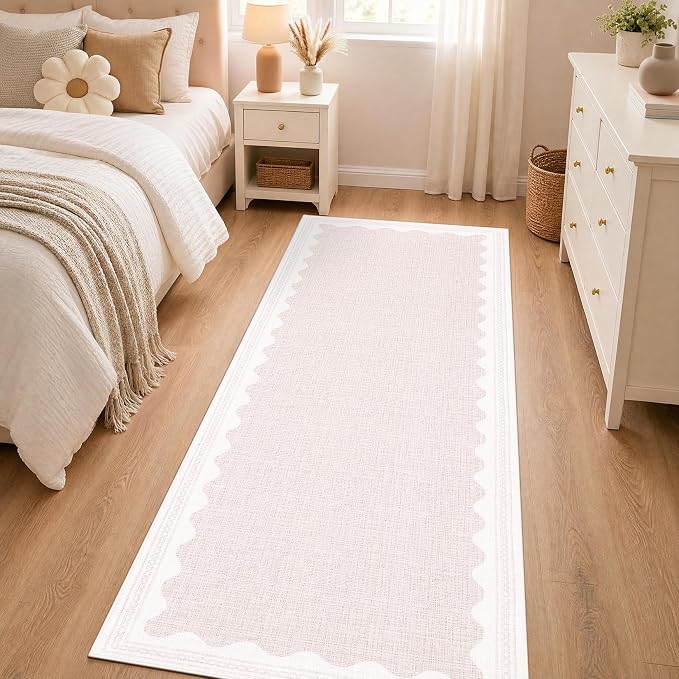 GarveeHome Scalloped Rug