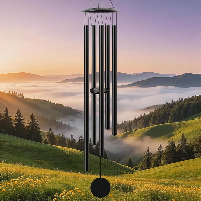 gisgfim 60" Extra Large Wind Chimes for Outside Deep Tone Big Soothing Aluminum Wind Chimes Tuned for Outdoor Big Huge Long Windchimes for Outdoor Garden Patio Balcony Porch Decor