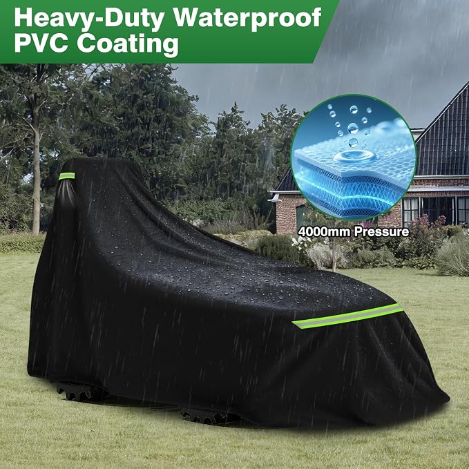 Tractor Cover for compact tractor – Fits John Deere, Kubota BX, Mahindra, New Holland, Massey. Waterproof cover for tractor & lawn tractor covers class. All-weather compact tractor protection