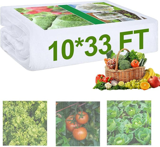 Garden Netting, 10x33 FT Fine Mesh Netting Plant Netting for Garden Protection,Plant Cover Netting for Vegetables, Fruits, Flowers
