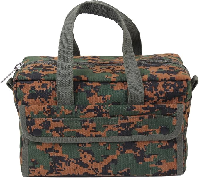 Rothco GI Style Mechanics Tool Bag, Heavy-Duty Canvas Tool Storage | 7.5 Liter Capacity, Heavyweight Canvas, Reinforced Bottom, Garage Storage