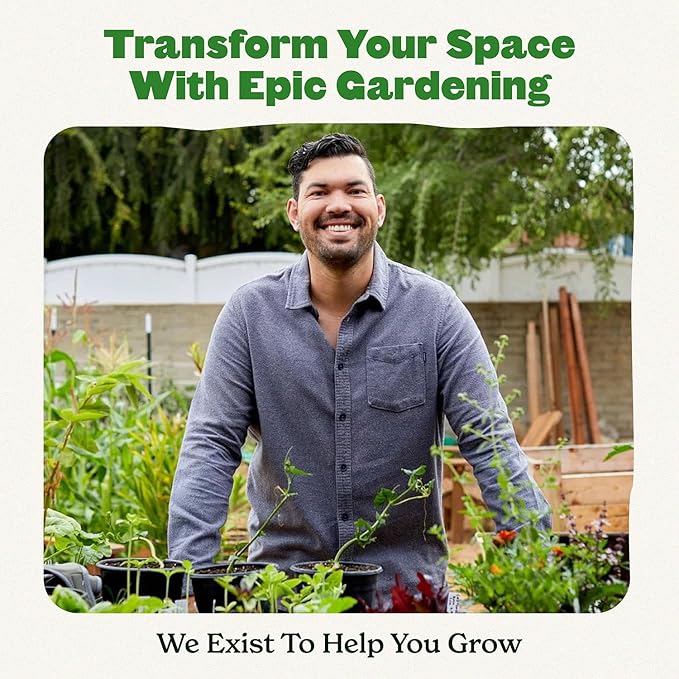 Epic Gardening Reusable Seed Starter Tray - 6 Cell/72 Seedling Starter Trays - Easy Watering, Indoor Greenhouse, Plant Starter, Gardener-Friendly for Seedlings | UV-Treated & BPA-Free - Terracotta