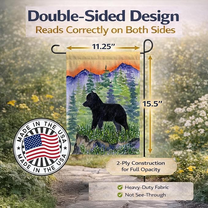 Caroline's Treasures SS8231GF Schipperke Garden Flag Mailbox Flag Decorative Yard Flag Banner Outside Patio Artwork Yard Flower Beds, Garden Size, Multicolor
