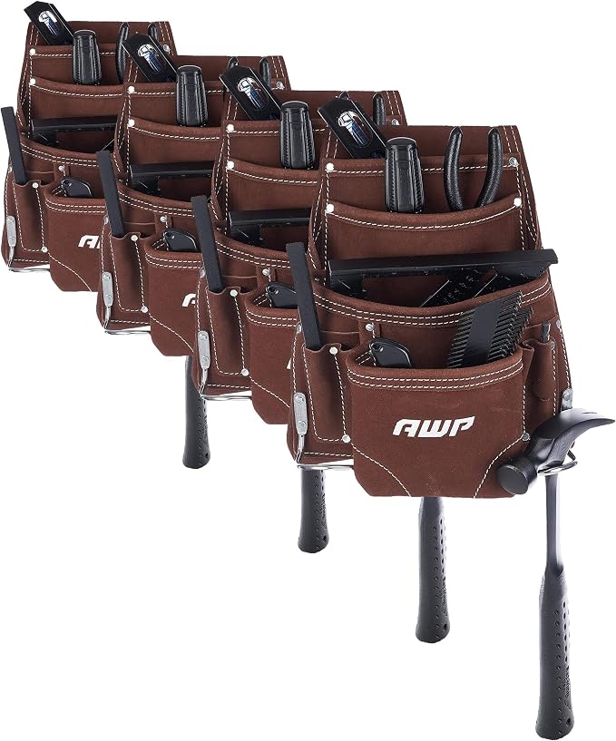 AWP Tool Pouch, Electrician Tool Pouch, Premium, Professional Multi-Pocket Organizer