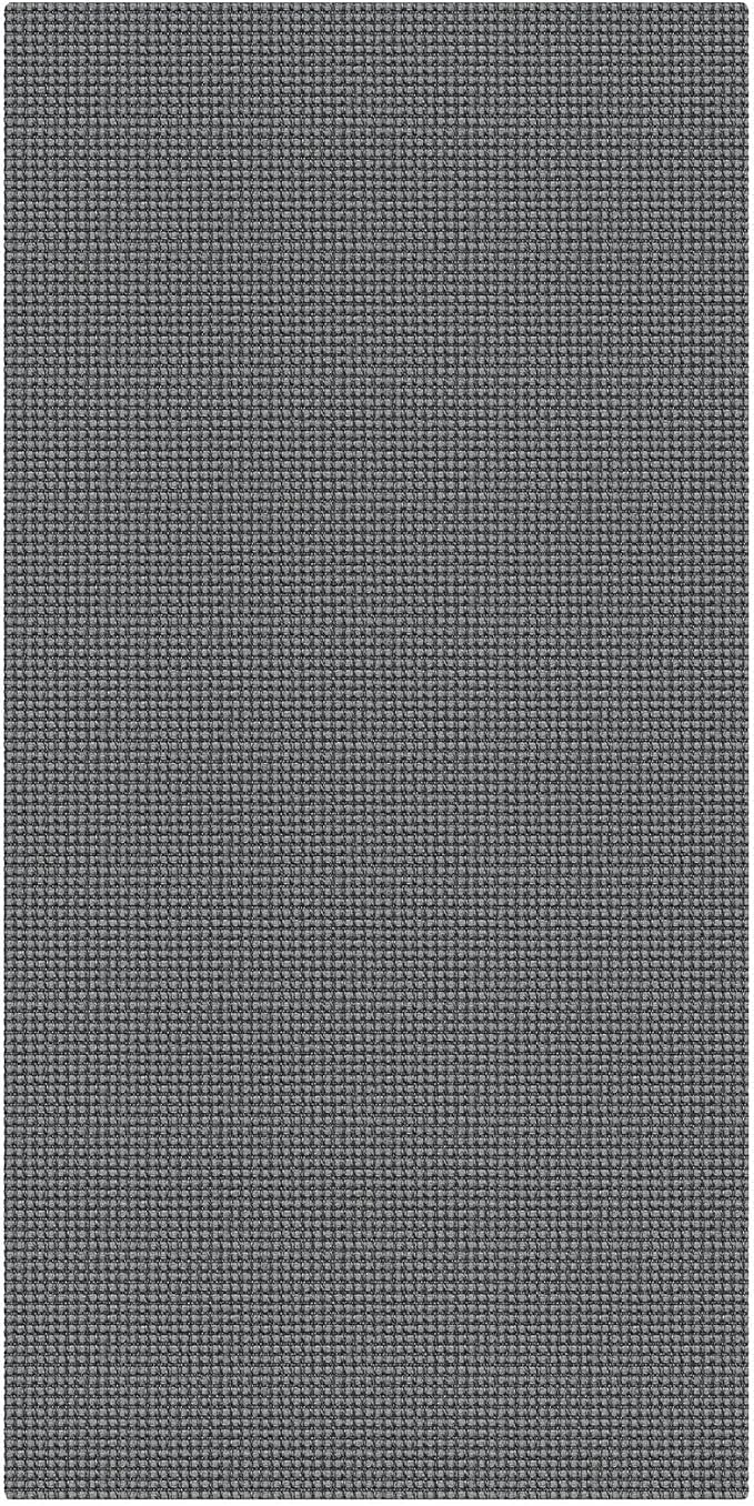 KOZYFLY 3x6 Washable Runner Rug, Non Slip Wide Runners for Hallway, Woven Large Entryway Runners, Braided Floor Carpet Runner for Entry, Kitchen, Bedside, Hall, Grey/Dark Grey