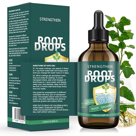 Liquid Rooting Hormone for Cuttings – Supports Fast Root Growth in Water, Soil & LECA | Plant Propagation Solution for Houseplants (4.06 oz)