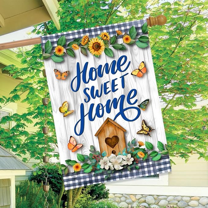 Briarwood Lane Country Home Sweet Home House Flag