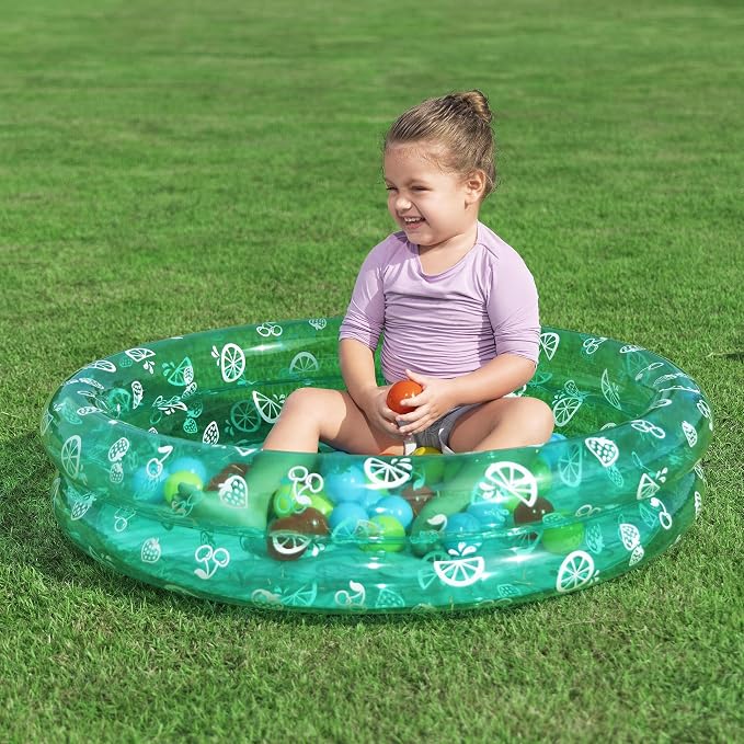 Bestway: Splash & Play - Inflatable Ball Pit Pool - 36" x 8", Kiddie Water Pool, 50 Colorful Balls, Versatile Outdoor & Indoor Use, Toddler & Kids 2+